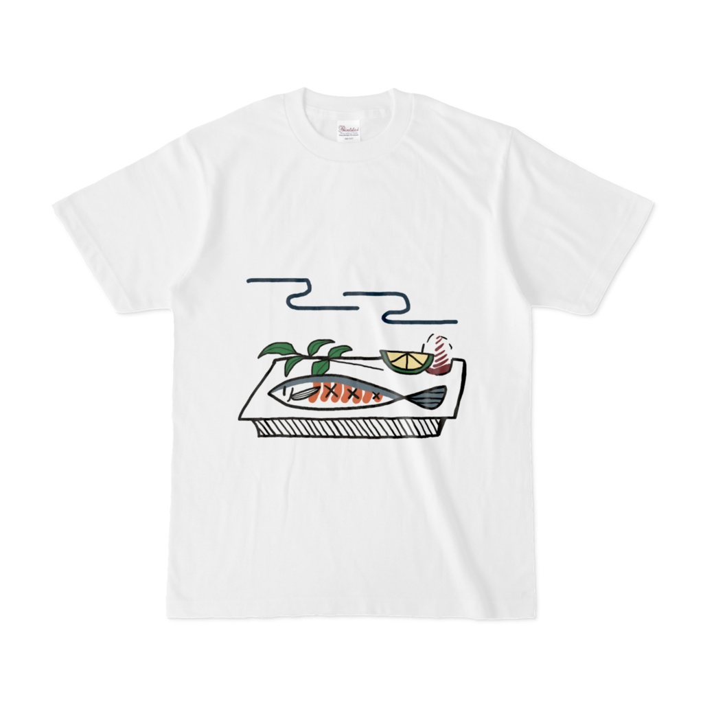 焼き魚のTシャツ