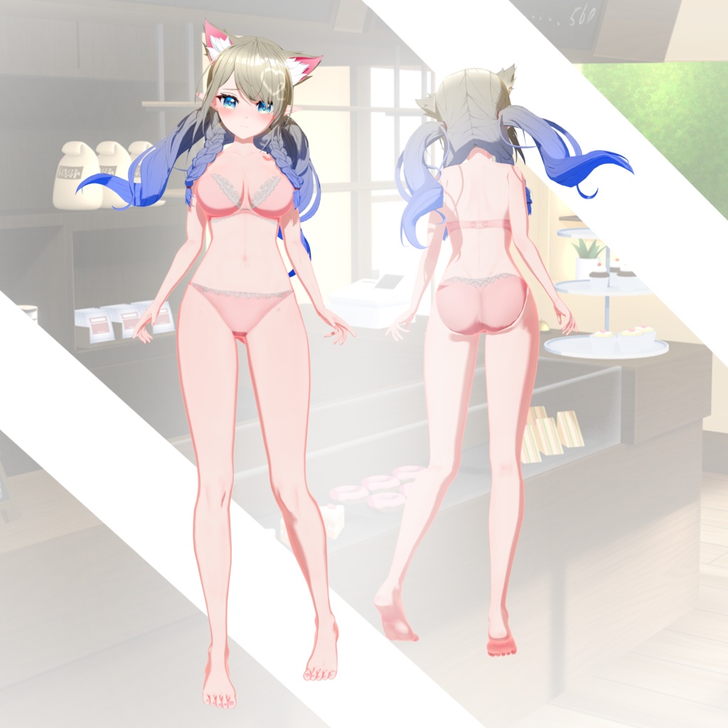 オリジナル3Dモデル「モカ-Moka-」