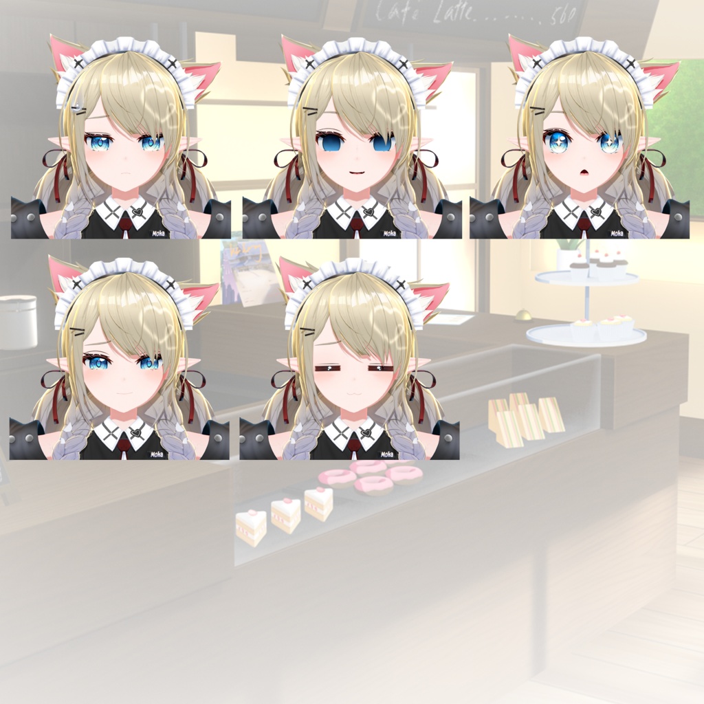 オリジナル3Dモデル「モカ-Moka-」