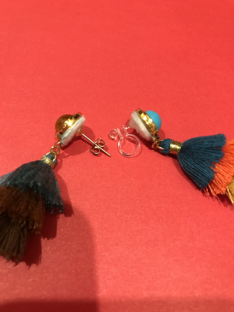 送料込 伊達組 イメージ イヤリング ピアス