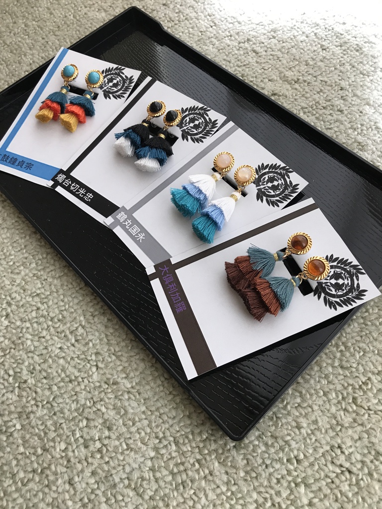 送料込 伊達組 イメージ イヤリング ピアス