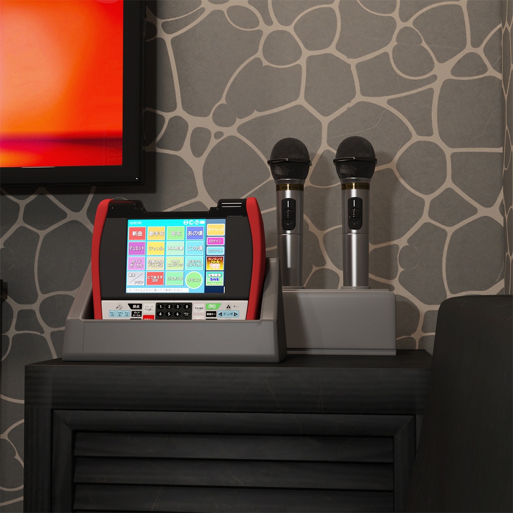 カラオケルーム_3Dモデル