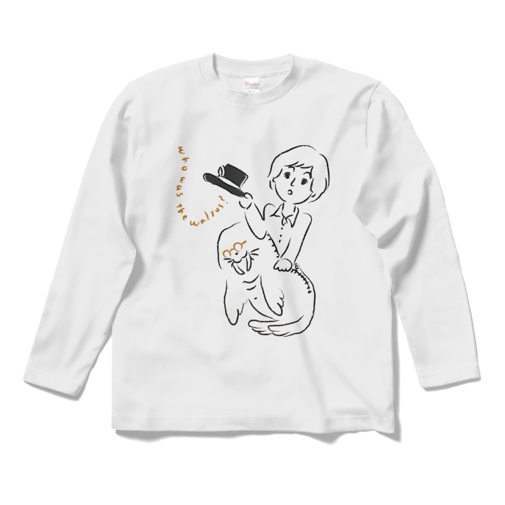 「Who was the warlus?」ロングスリーブTシャツ