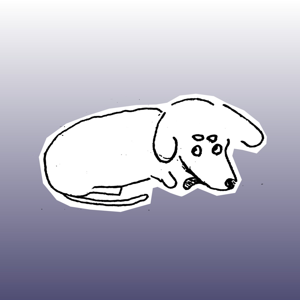 "Dachshund Crime"ステッカー4種セット