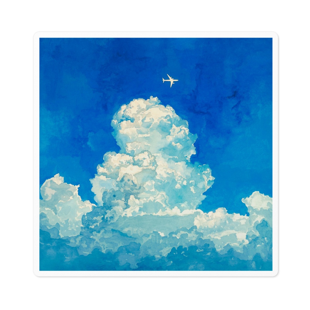 夏の空と飛行機