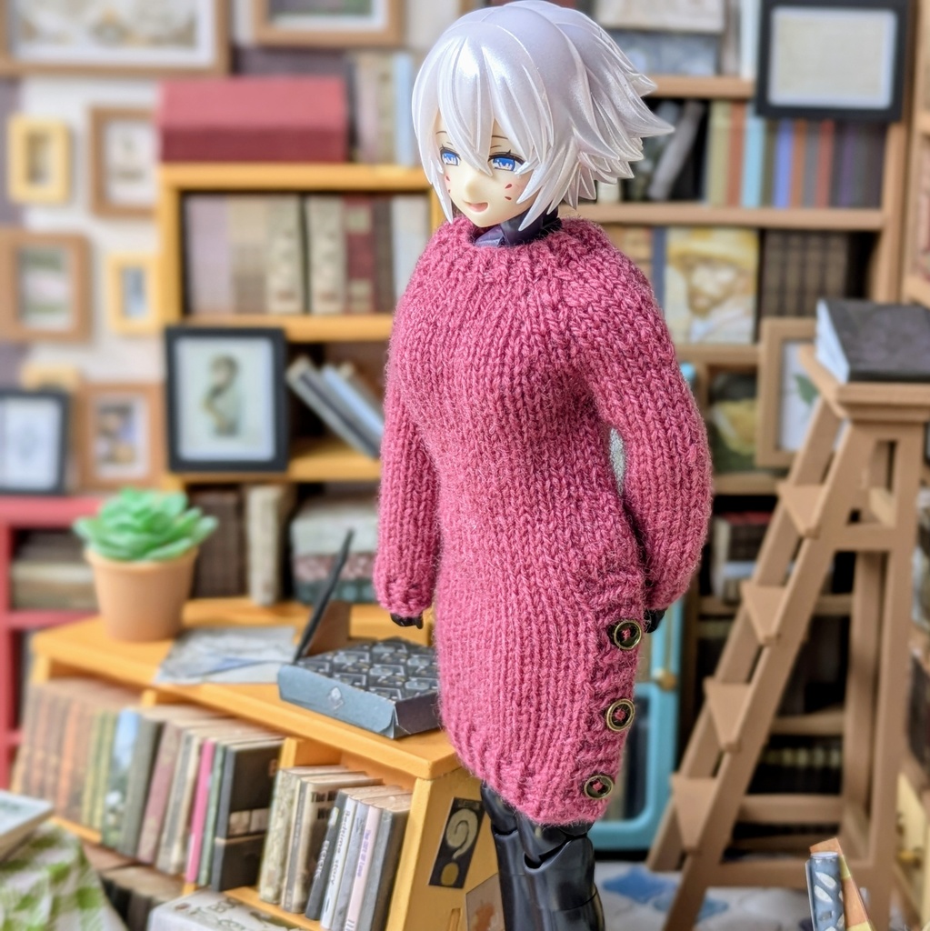 サイドスリット・ニットワンピース