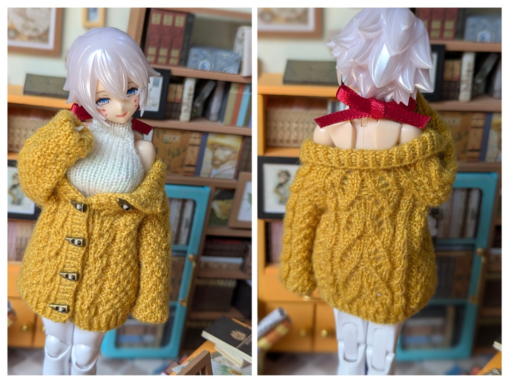 【カシミヤ】着せ方いろいろニットコート