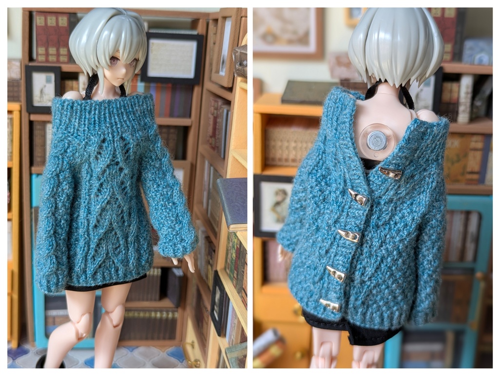 【カシミヤ】着せ方いろいろニットコート