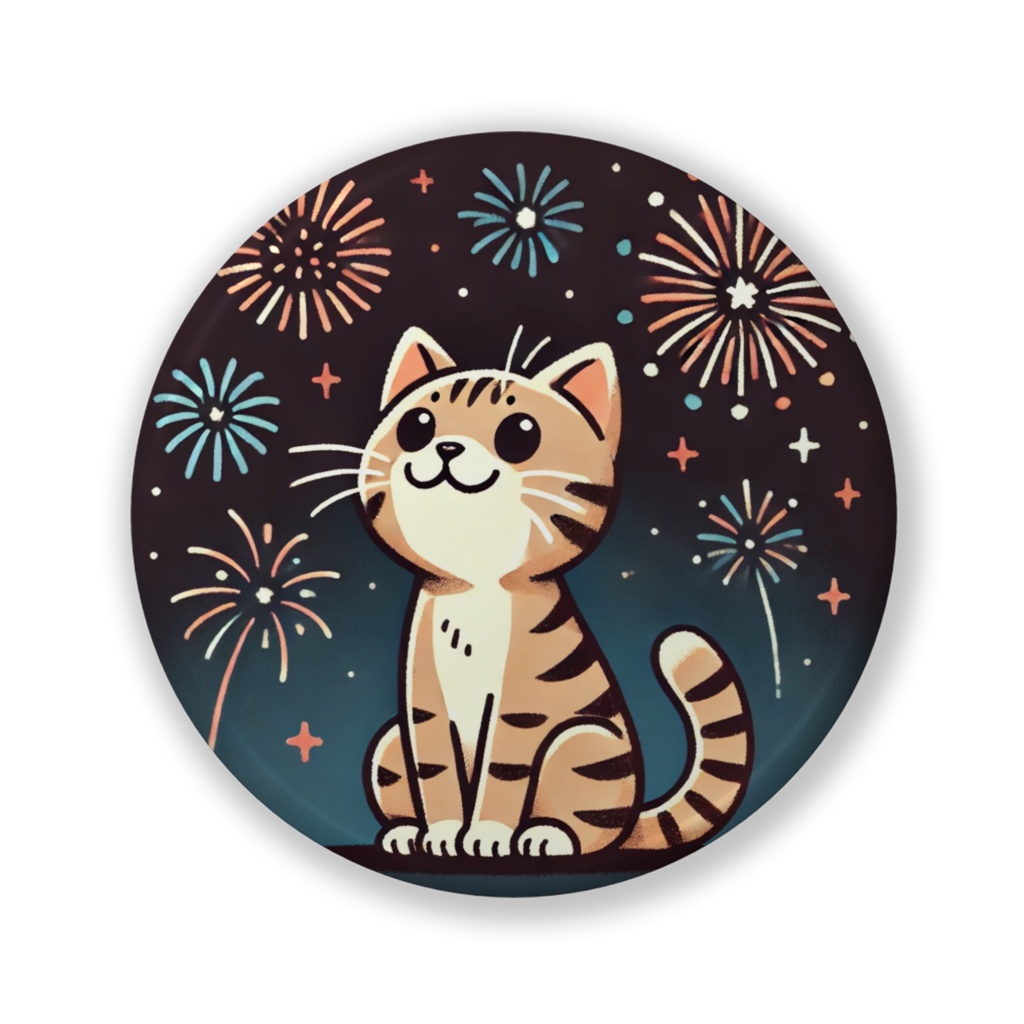 花火と猫