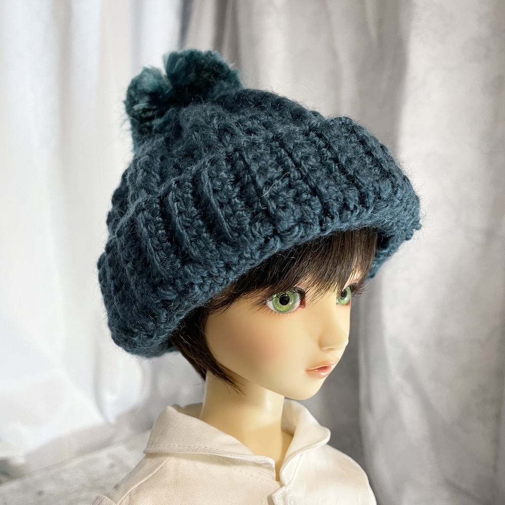 ◆ポンポンニット帽 28センチ