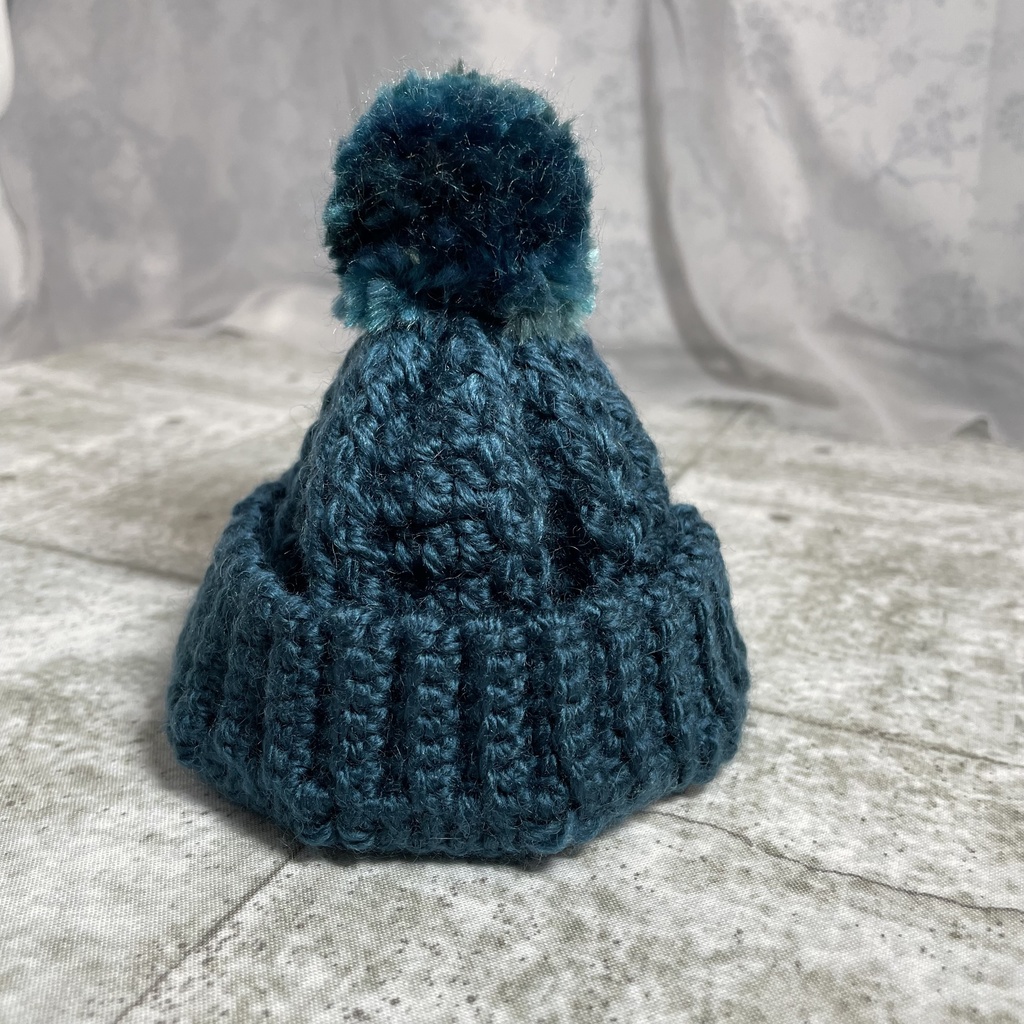 ◆ポンポンニット帽 28センチ