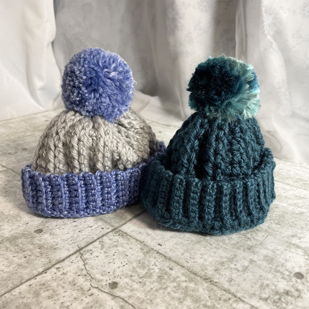 ◆ポンポンニット帽 28センチ