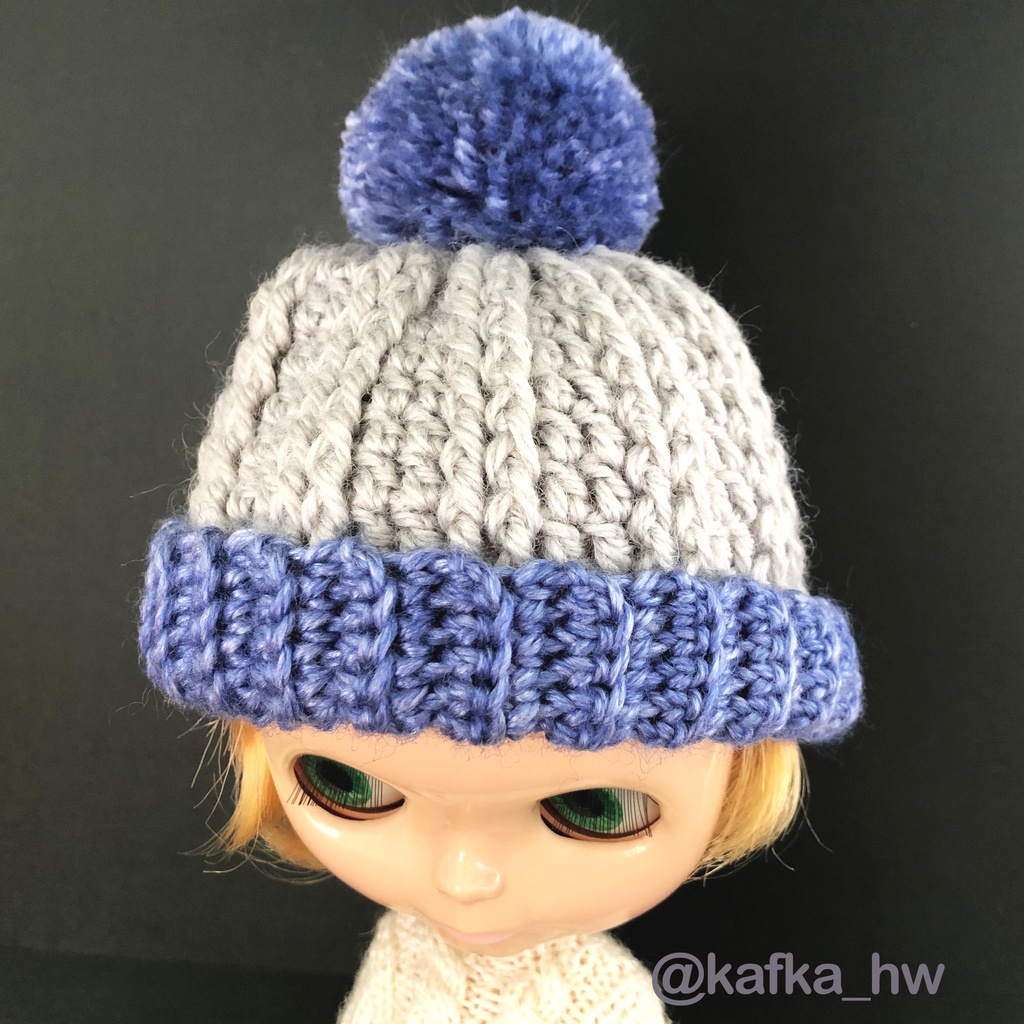 ◆ポンポンニット帽 28センチ