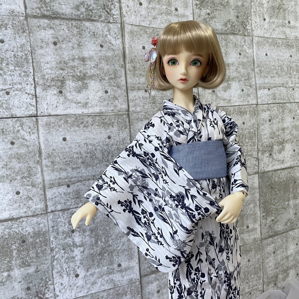 女物浴衣(花薄)50size