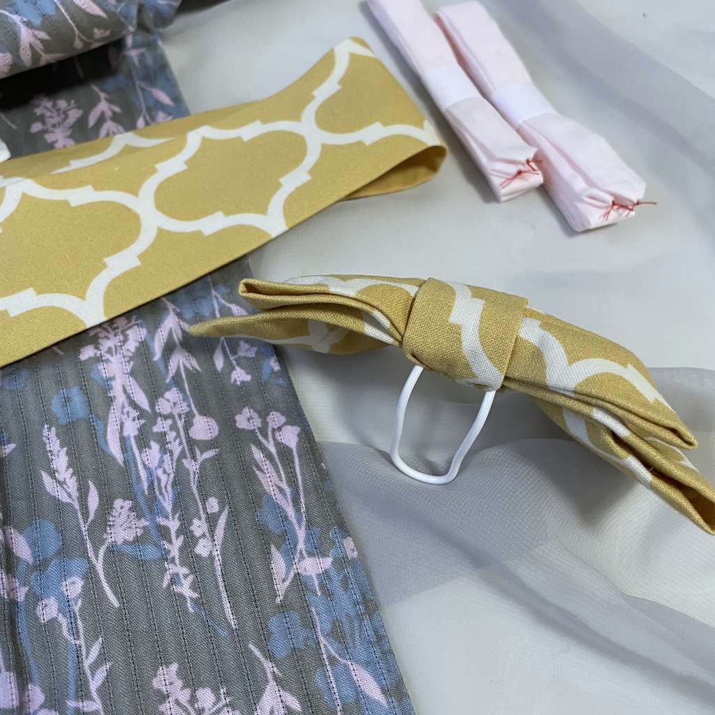 50size/女物浴衣(銀鼠に梔子)