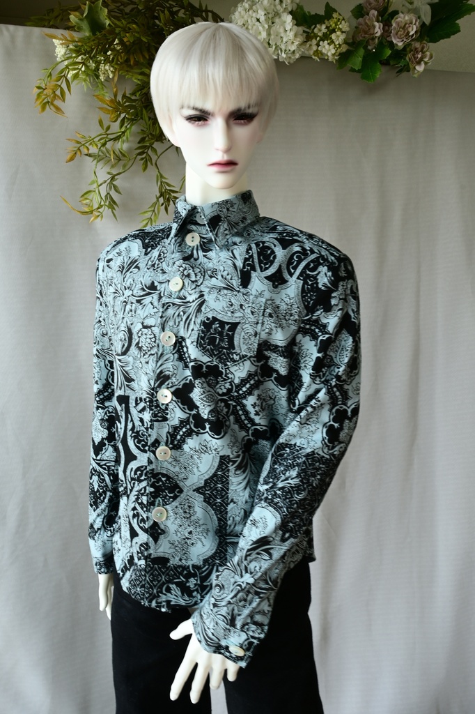 メンズシャツ『Black Ornate』海外75サイズ