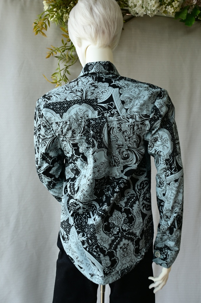 メンズシャツ『Black Ornate』海外75サイズ