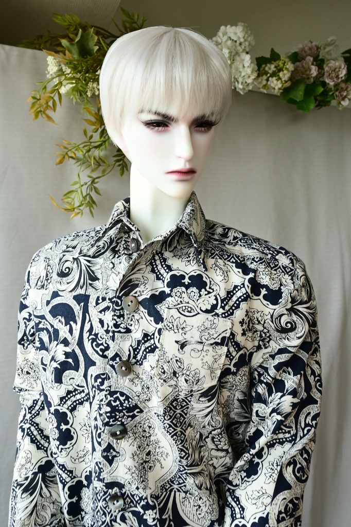 メンズシャツ『Black Ornate』海外75サイズ