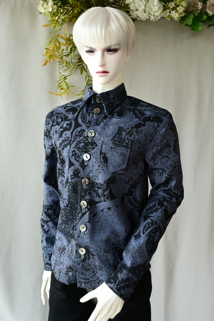 メンズシャツ『Black Ornate』海外75サイズ