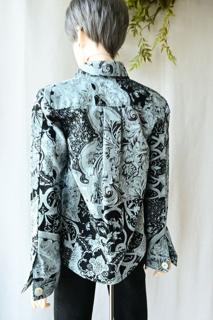 メンズシャツ『Black Ornate』海外70サイズ