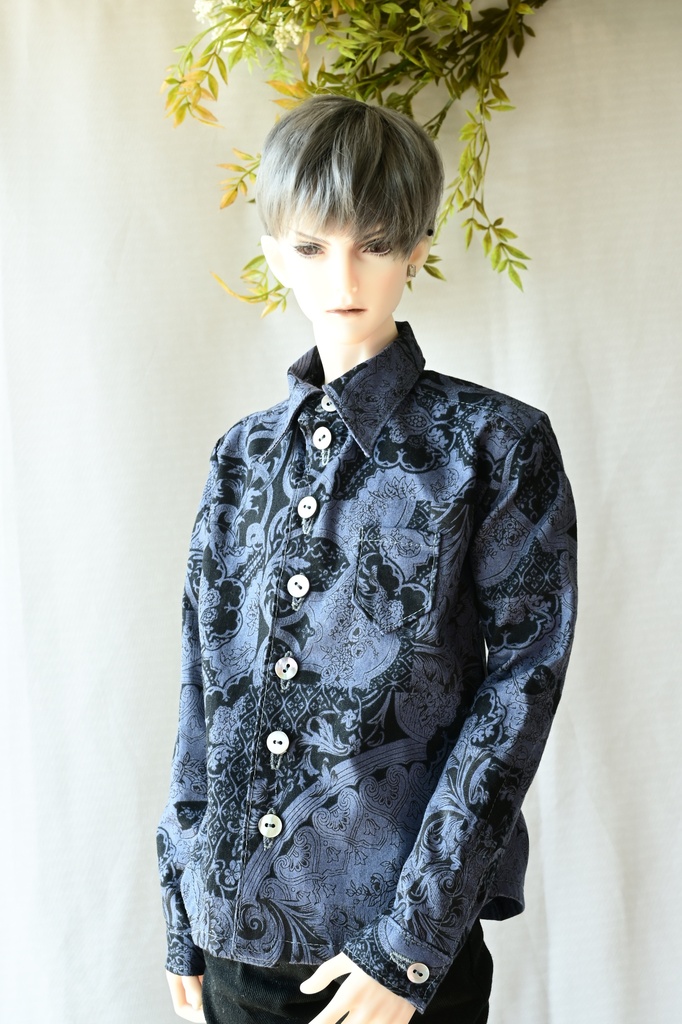 メンズシャツ『Black Ornate』海外70サイズ