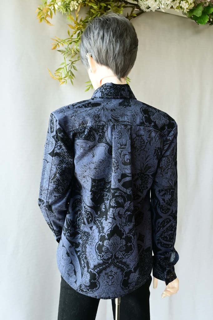 メンズシャツ『Black Ornate』海外70サイズ