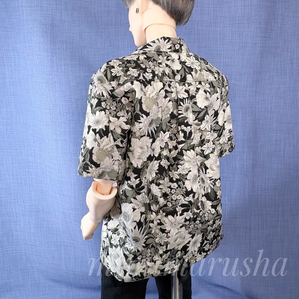 メンズシャツ『花譜集～苑景譜』半袖70サイズ半袖