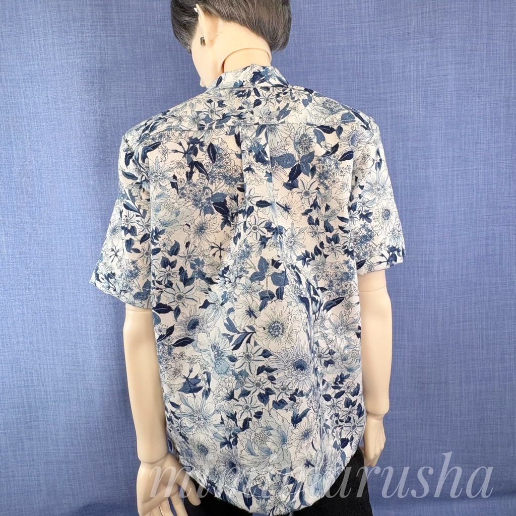 メンズシャツ『花譜集～苑景譜』半袖70サイズ半袖