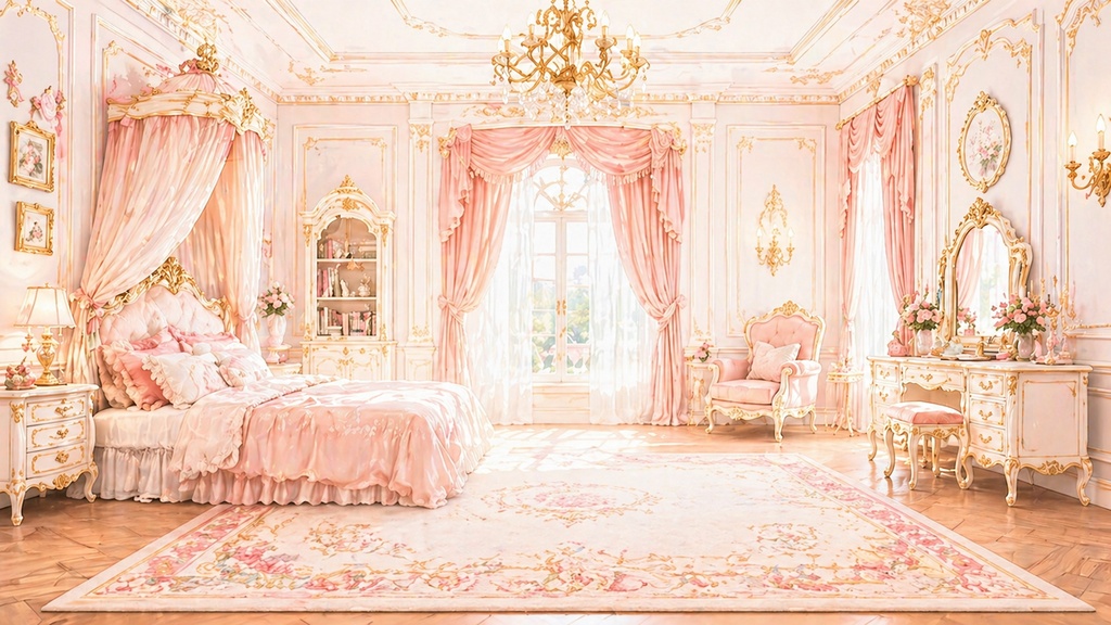 【一点物・限定立ち絵】銀髪の花飾り令嬢|水彩画・お嬢様・ロリータ・ファンタジー美少女【表情差分・ちびキャラ・購入者限定イラスト付き・商用利用可】
