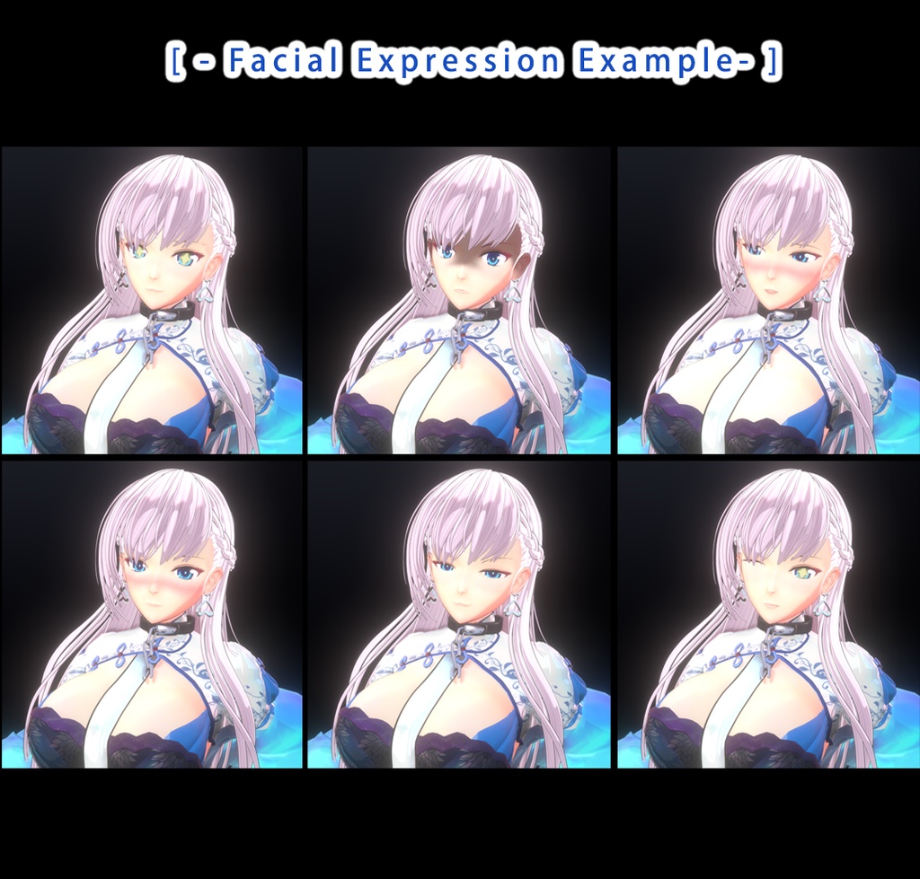 VRChat アバター ベルファスト 3Dモデル + PMX