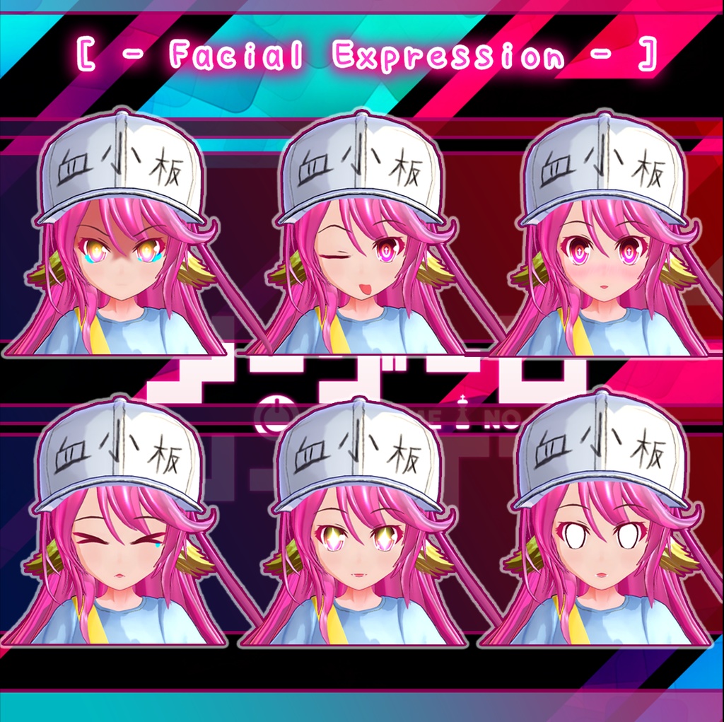 【VRアバター向け】『 Jibril Loli ver. / 血小板 ジブリール 』 - 3Dモデル