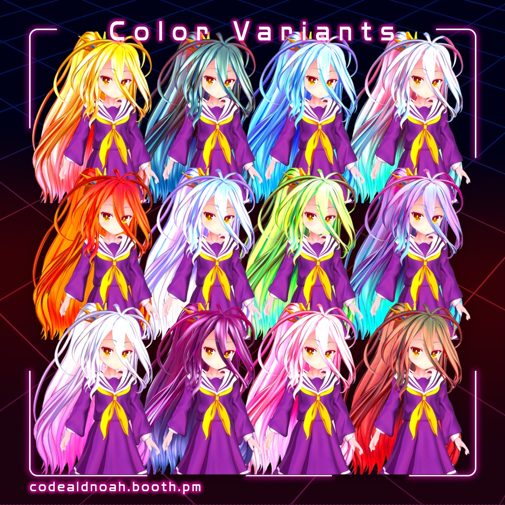 【3Dモデル】 「Shiro / 白」- Avatar3.0 NGNL_v1.5