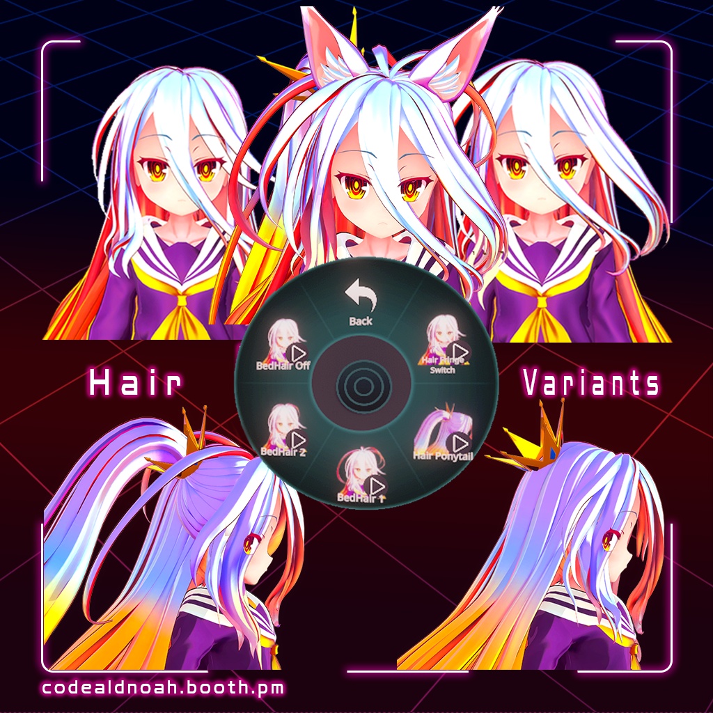 【3Dモデル】 「Shiro / 白」- Avatar3.0 NGNL_v1.5
