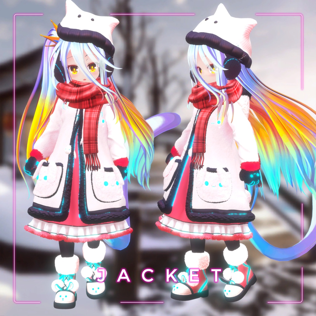 【3Dモデル】 「Shiro / 白」- Avatar3.0 NGNL_v1.5