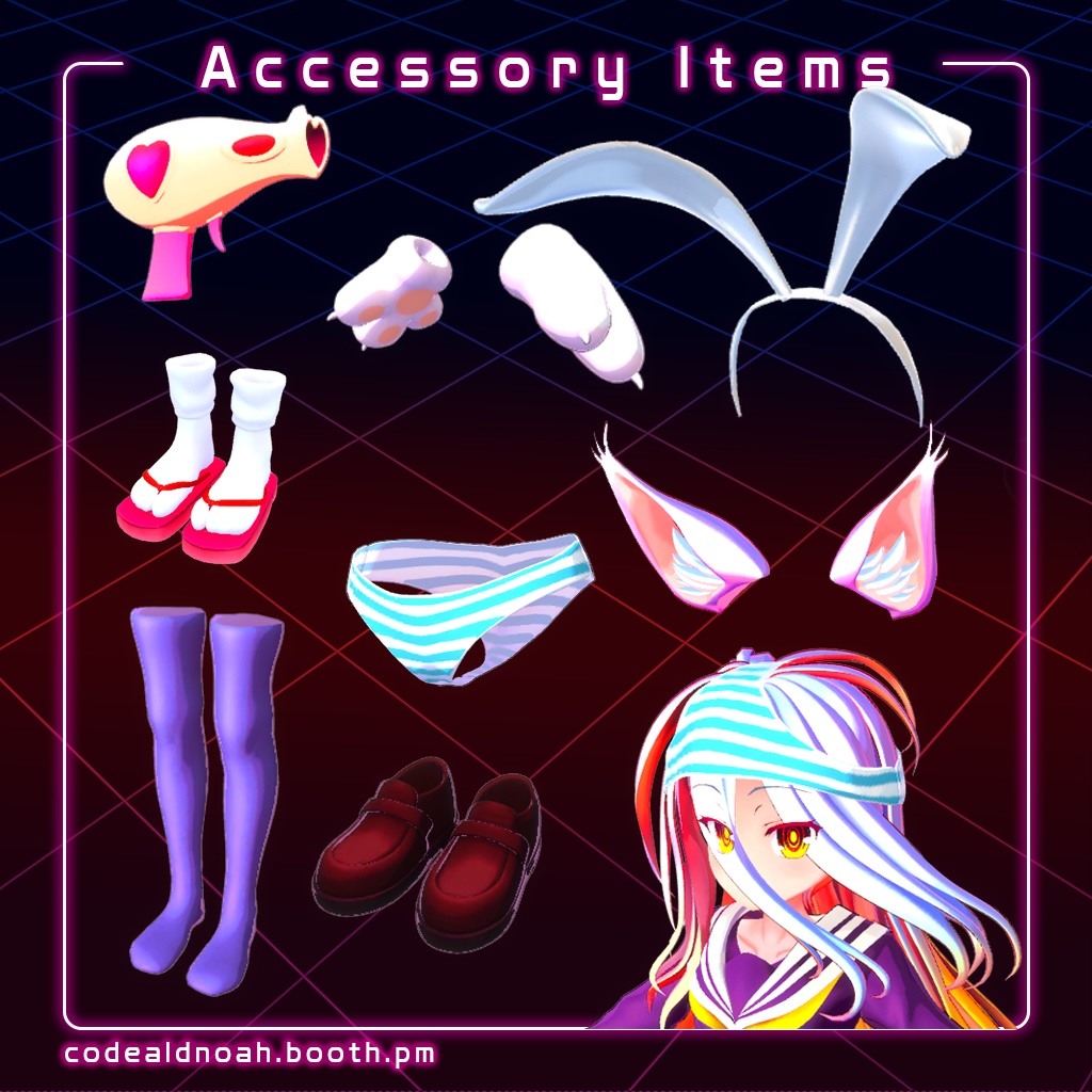 【3Dモデル】 「Shiro / 白」- Avatar3.0 NGNL_v1.5