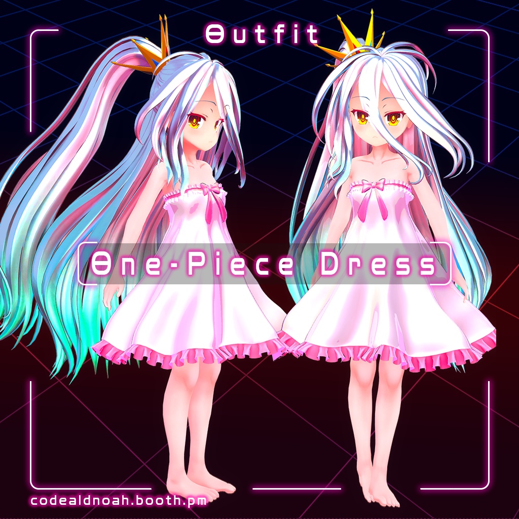 【3Dモデル】 「Shiro / 白」- Avatar3.0 NGNL_v1.5