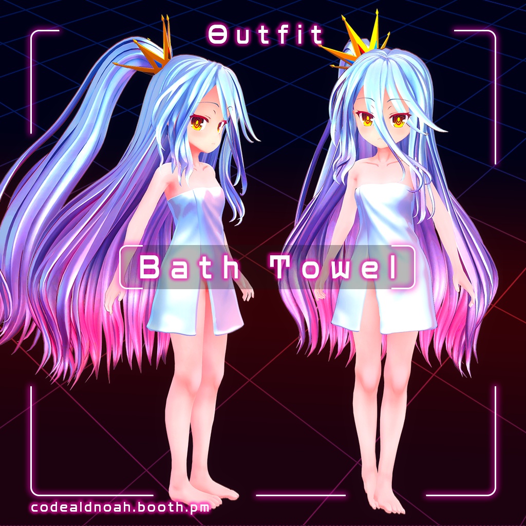 【3Dモデル】 「Shiro / 白」- Avatar3.0 NGNL_v1.5