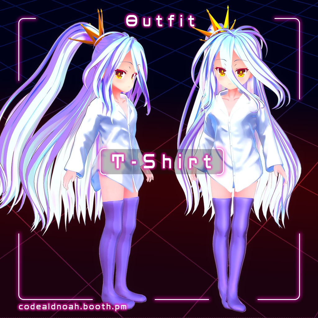 【3Dモデル】 「Shiro / 白」- Avatar3.0 NGNL_v1.5