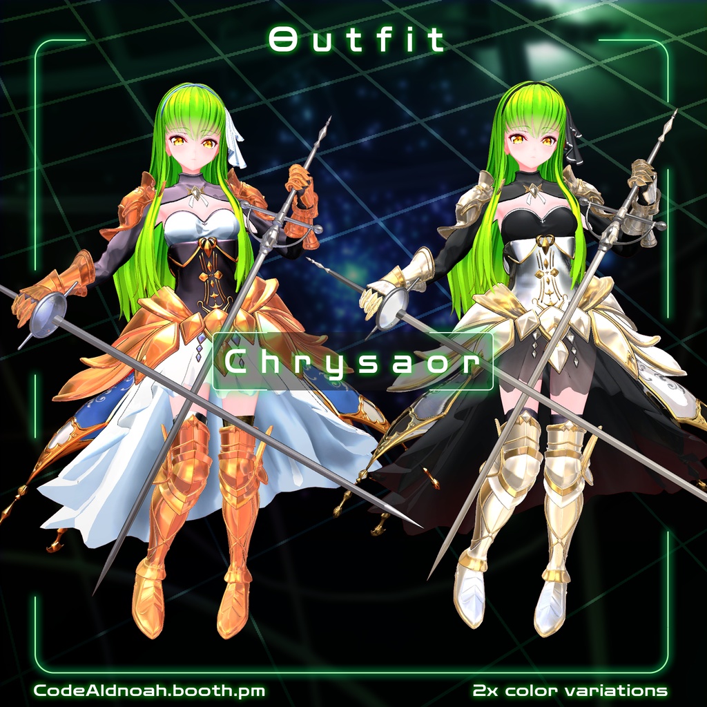 【3Dモデル】「C.C. / シー・ツー 」- VRChat v1.5