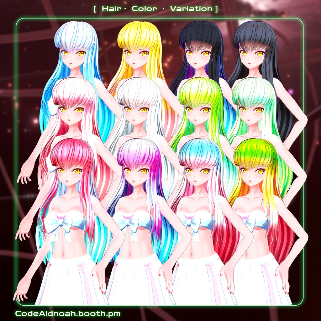 【3Dモデル】「C.C. / シー・ツー 」- VRChat v1.5