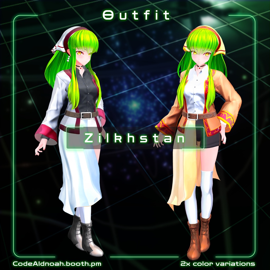 【3Dモデル】「C.C. / シー・ツー 」- VRChat v1.5