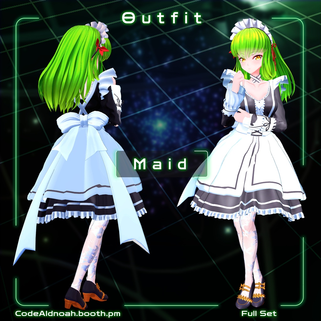 【3Dモデル】「C.C. / シー・ツー 」- VRChat v1.5