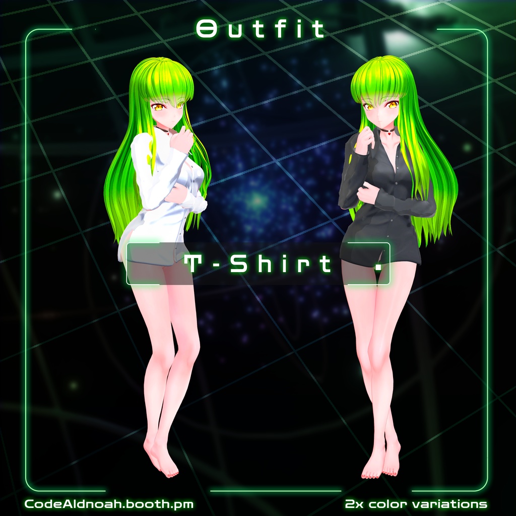 【3Dモデル】「C.C. / シー・ツー 」- VRChat v1.5