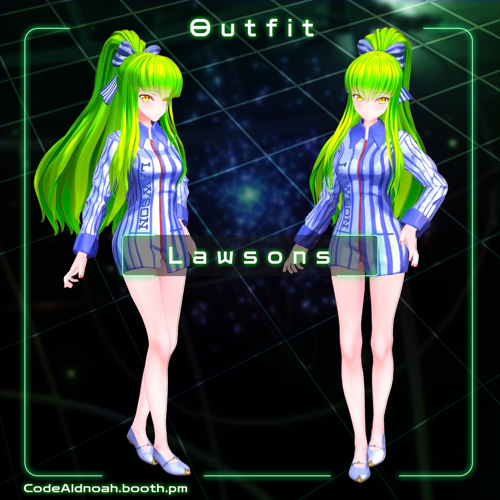 【3Dモデル】「C.C. / シー・ツー 」- VRChat v1.5