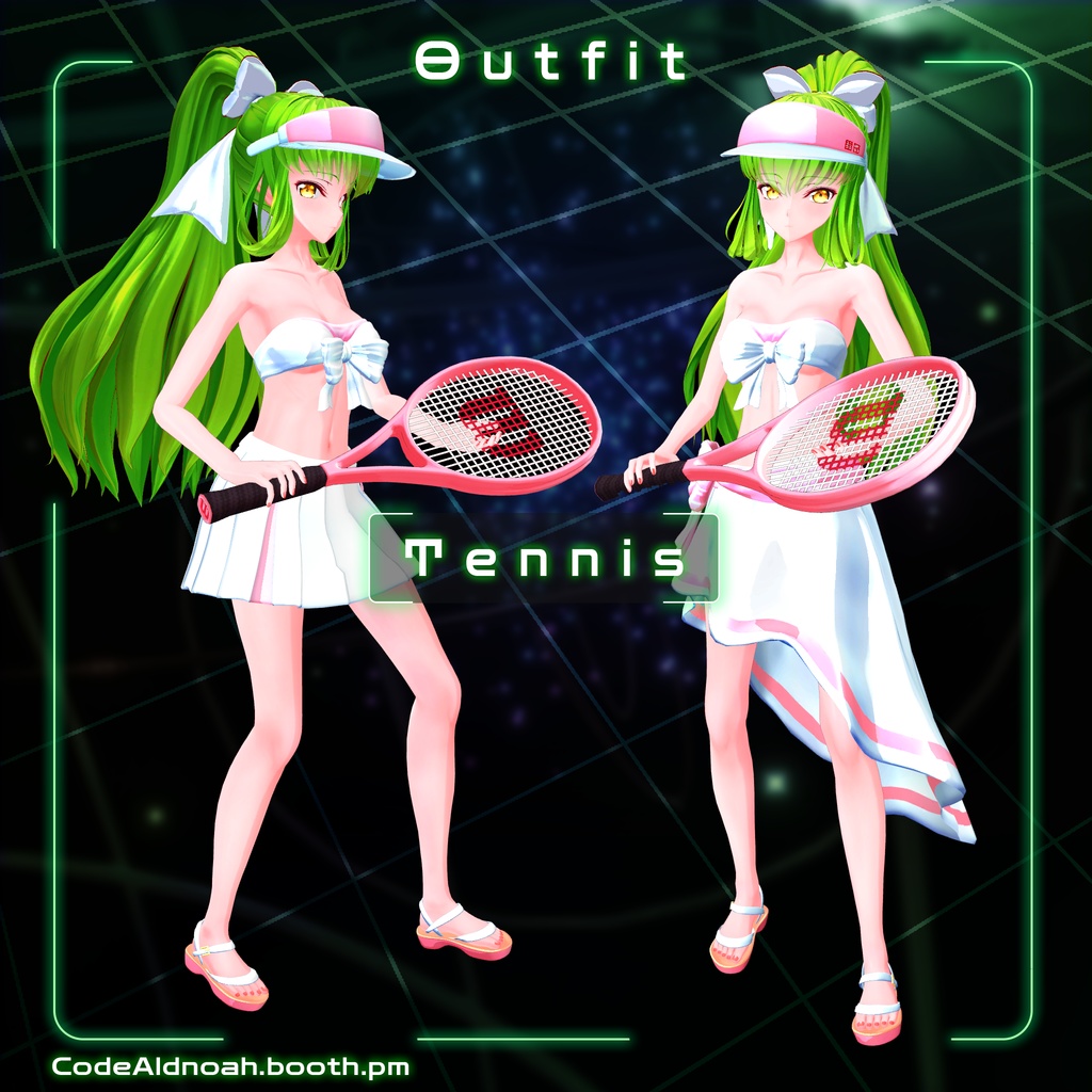 【3Dモデル】「C.C. / シー・ツー 」- VRChat v1.5