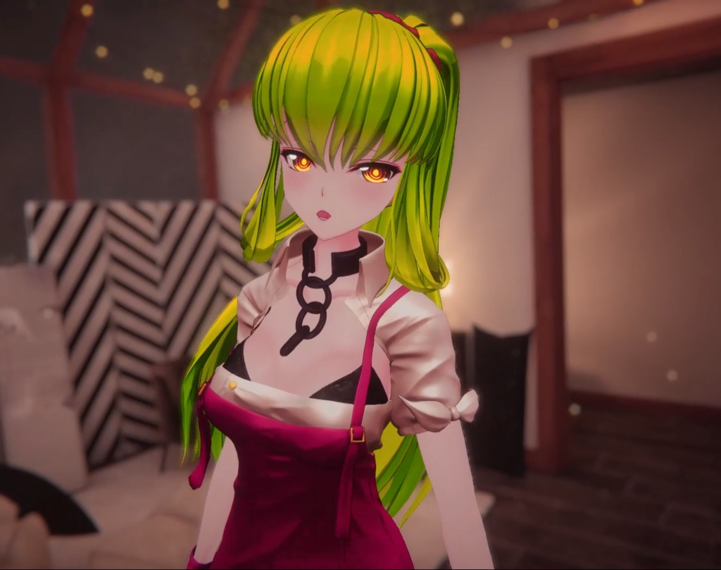 【3Dモデル】「C.C. Pizza ver. / シー・ツー 」- VRChat v1.3