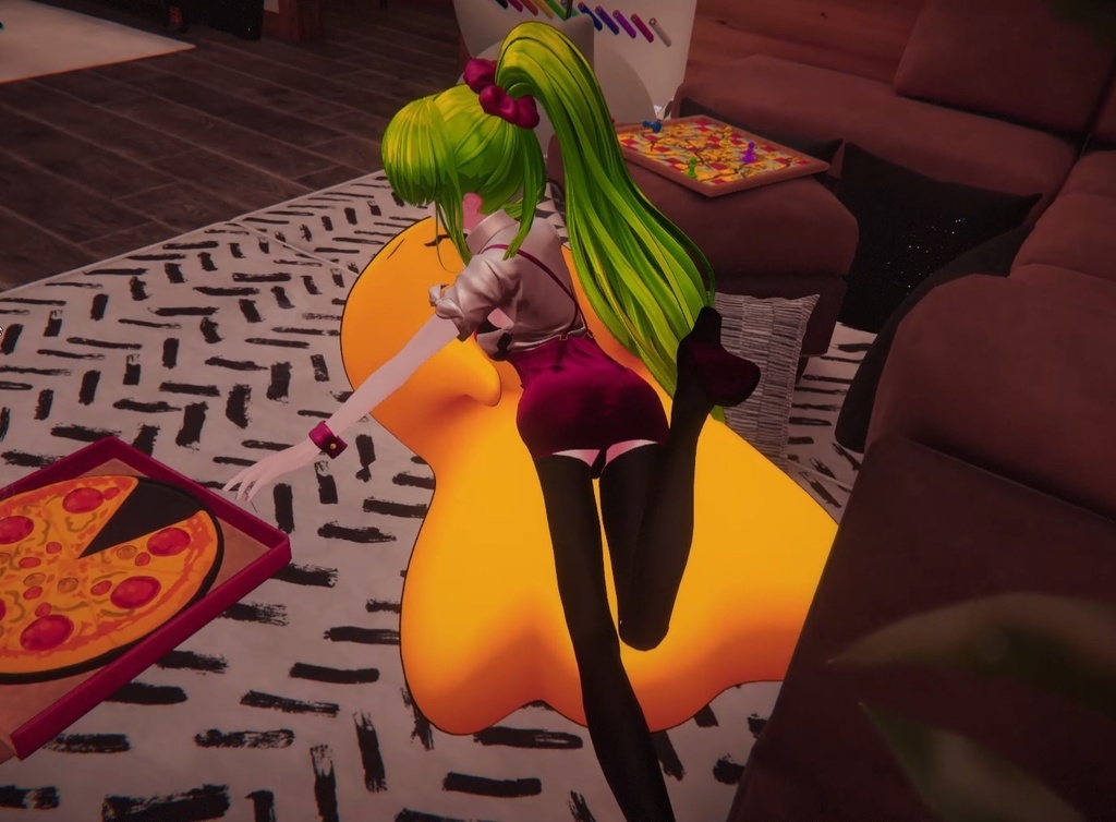 【3Dモデル】「C.C. Pizza ver. / シー・ツー 」- VRChat v1.3