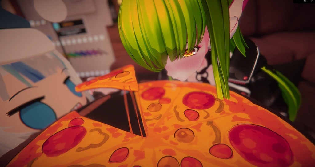 【3Dモデル】「C.C. Pizza ver. / シー・ツー 」- VRChat v1.3