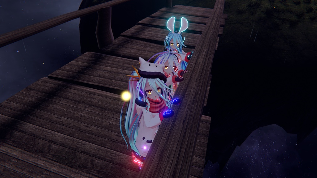 Neon Bunny 「Shiro / 白」- 【3Dモデル】v1.5