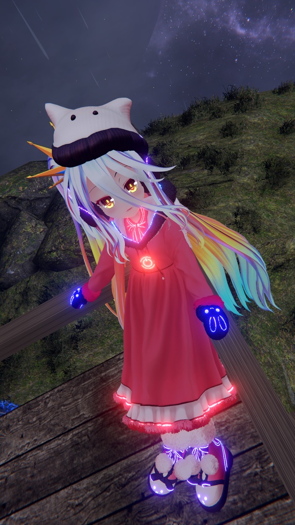 Neon Bunny 「Shiro / 白」- 【3Dモデル】v1.5